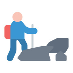 Hiker icon vector image. Can be used for Urban Tribes.