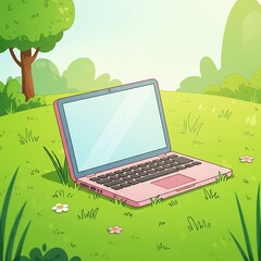 Laptop's Meadow Muse