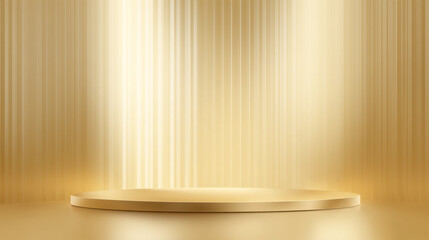 empty stage with spotlight on stage