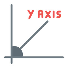 Y Axis icon vector image. Can be used for 3d Printing.