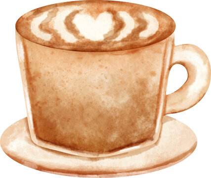 watercolor latte