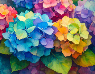 Summer flower, beautiful and pure hydrangea - 여름 꽃, 아름답고 순수한 수국