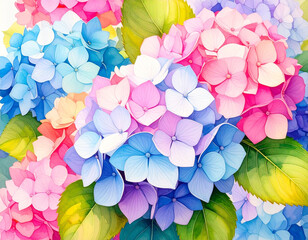 Summer flower, beautiful and pure hydrangea - 여름 꽃, 아름답고 순수한 수국