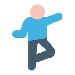 Athlete Stretching icon vector image. Can be used for Marathon.