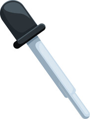 Glass pipette dispensing a precise amount of liquid solution, ideal for laboratory experiments and research