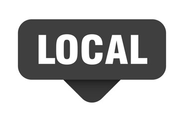 local sticker. local sign on transparent background