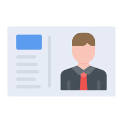 Driver License icon vector image. Can be used for Driving School.