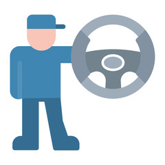 Driving Skills icon vector image. Can be used for Driving School.