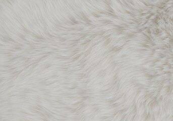 White Faux Fur Texture, Soft Fluffy Fabric Background