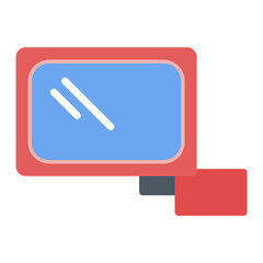 Side Mirror icon vector image. Can be used for Driving School.