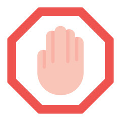 Stop Sign icon vector image. Can be used for Driving School.