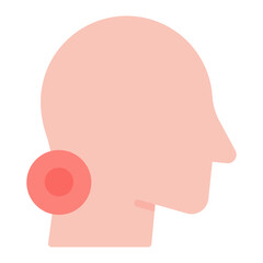 Whiplash icon vector image. Can be used for Body Ache.
