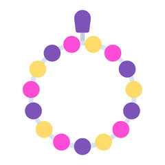 Beads icon vector image. Can be used for Crafting.