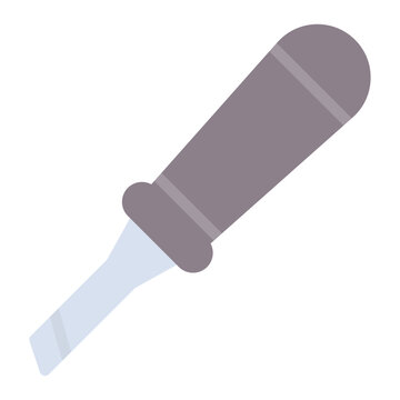 gray chisel tool isolated white background clip art preview