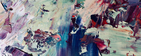 Abstract art background . Hand painting artwork on canvas .