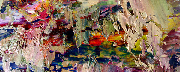 Abstract art background . Hand painting artwork on canvas .