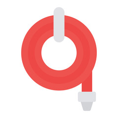Firefighter Hose icon vector image. Can be used for Rescue And Response.