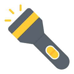 Flashlight icon vector image. Can be used for Rescue And Response.