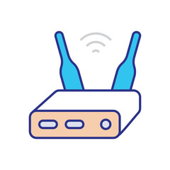 Router Icon vector stock illustration