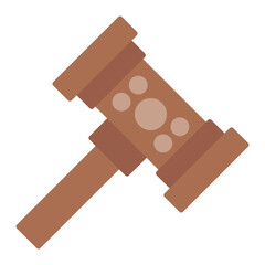 Gavel Line Color Icon