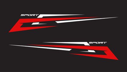 Wrap design for car vectors. Sports stripes, car stickers. Racing decals for tuning 2 20250513