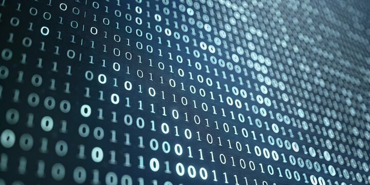 Abstract Binary Code Background