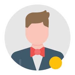 Profile Picture icon vector image. Can be used for Dating App.