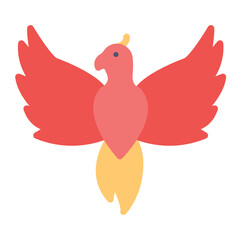 Kingdom Phoenix icon vector image. Can be used for Empire.
