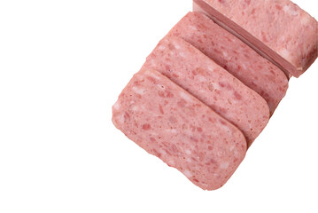 Canned ham, meat, pork, with spices and salt