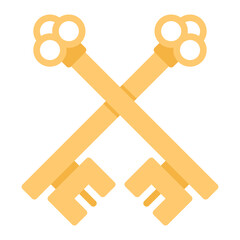 Royal Key icon vector image. Can be used for Empire.