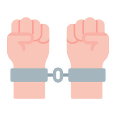 Arrest icon vector image. Can be used for Protest.