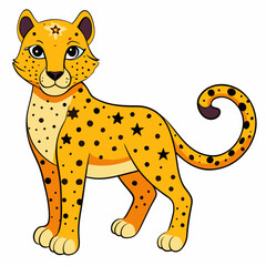 Galactic Cheetah Vector Design