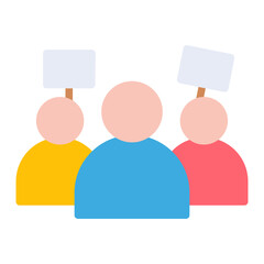Protest Movement icon vector image. Can be used for Protest.