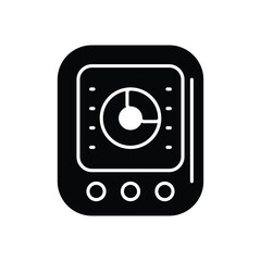 Smart Thermostat Icon vector stock illustration