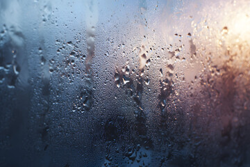 Fototapeta premium Frosted Glass with Condensation