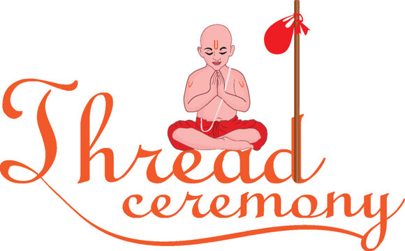 Thread ceremony in english calligraphy