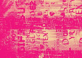 Glitch distorted geometric shape . Noise destroyed logo . Trendy defect error shapes . Glitched frame .Grunge textured . Distressed effect .Vector shapes with a halftone dots screen print texture.