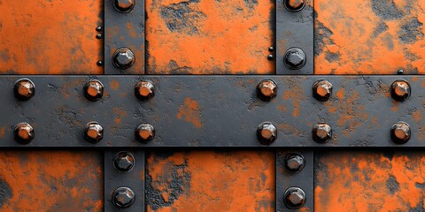 Industrial rusted metal texture with peeling corrosion and vintage surface effects ideal for background layers wall art decor and aged metallic design elements
old rusty metal door