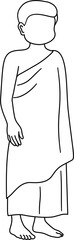 faceless islamic pilgrimage outline coloring