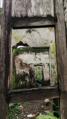 a window of a old building