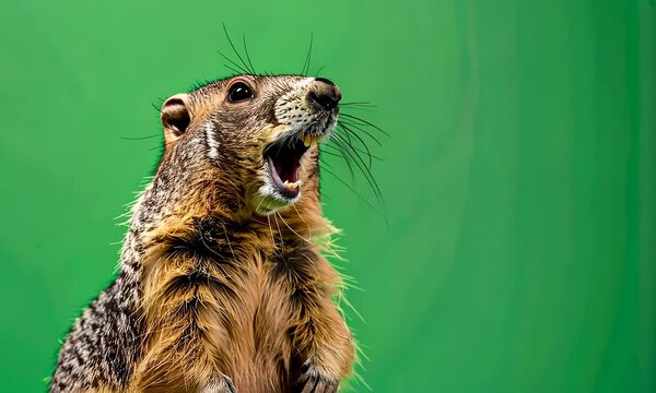 Groundhog screams!