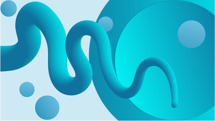 Geometric Abstract Background with Dynamic Shapes