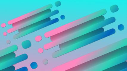 Geometric Abstract Background with Dynamic Shapes