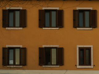 Obraz premium windows with shutters