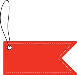 Sale tag discount hang vector illustration