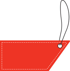 Sale tag discount hang vector illustration