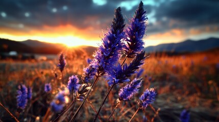Sunset Flowers.