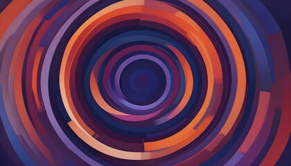 Captivating abstract artwork showcasing a blend of colorful, concentric circles.