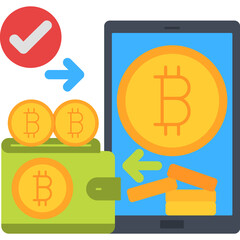 Mobile Crypto Wallet Approval Icon
