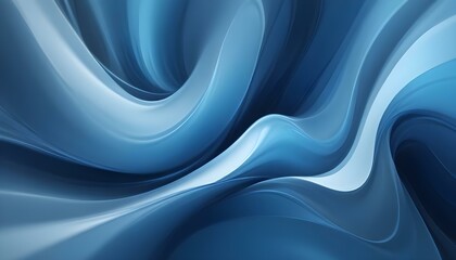Abstract artwork featuring elegant blue waves, perfect for modern background designs.